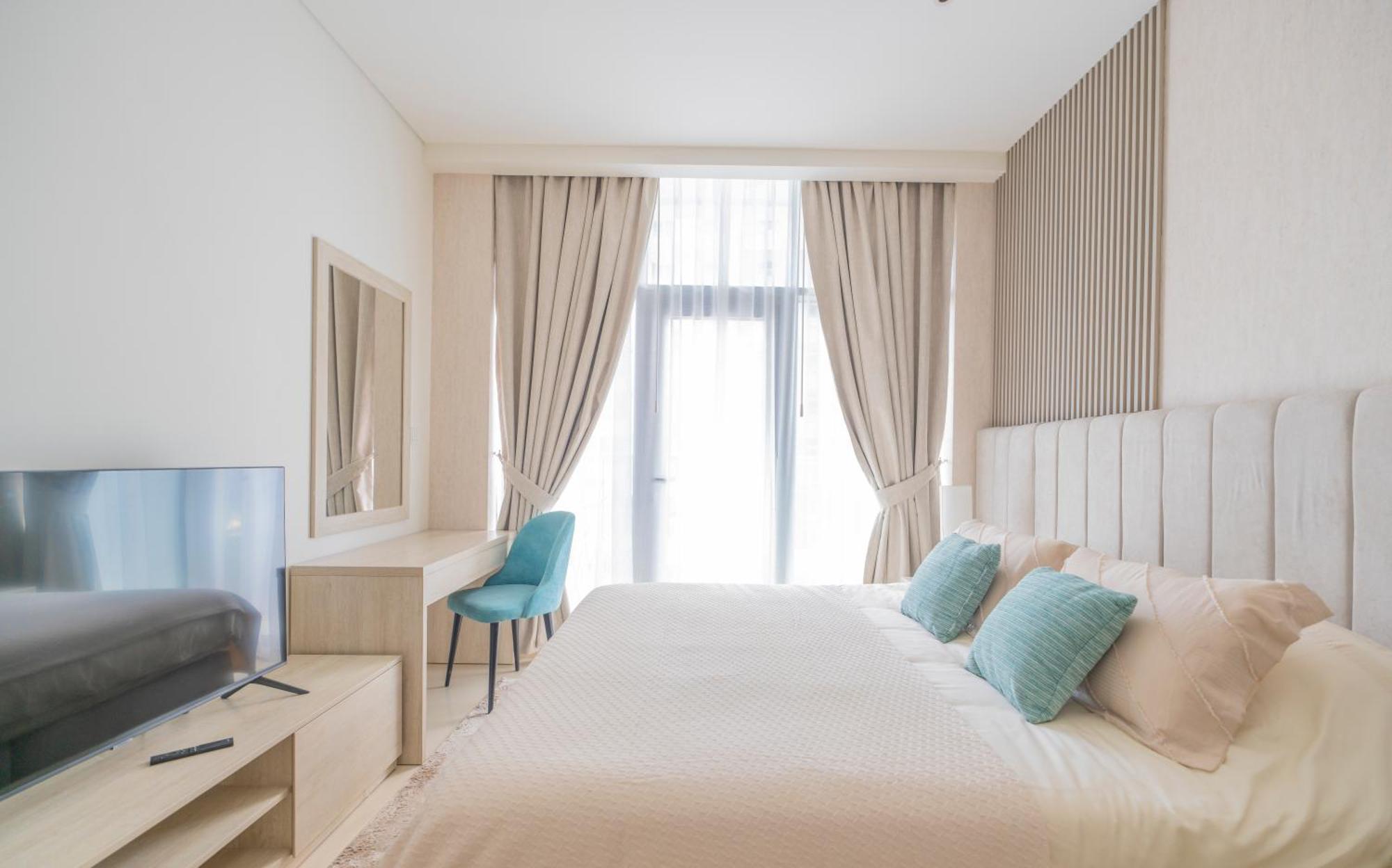 Studio With Pool And Private Beach Access On Palm Jumeirah Dubai Dış mekan fotoğraf