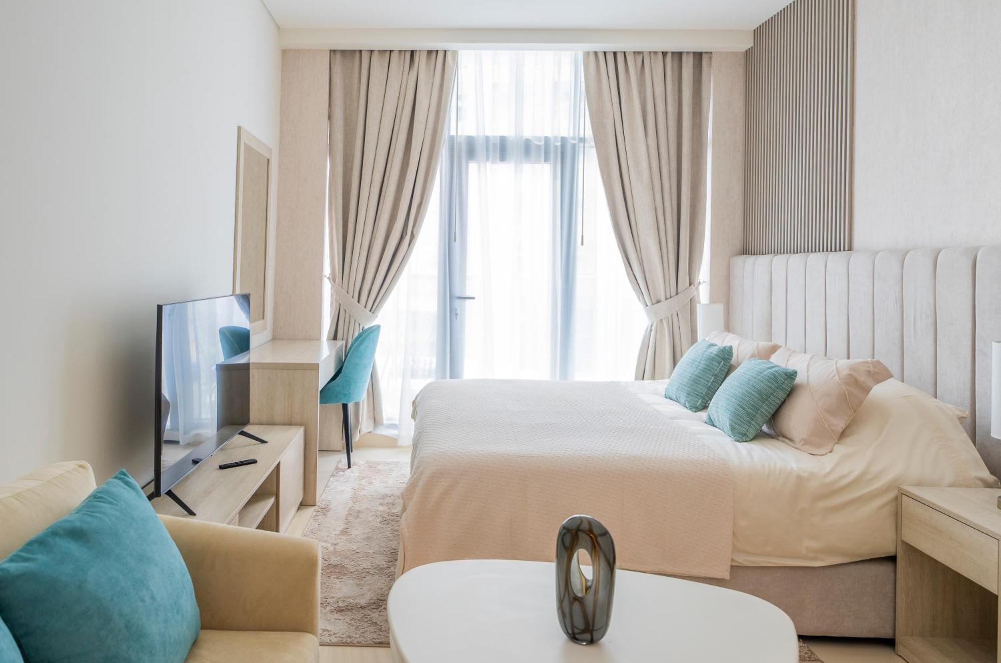 Studio With Pool And Private Beach Access On Palm Jumeirah Dubai Dış mekan fotoğraf