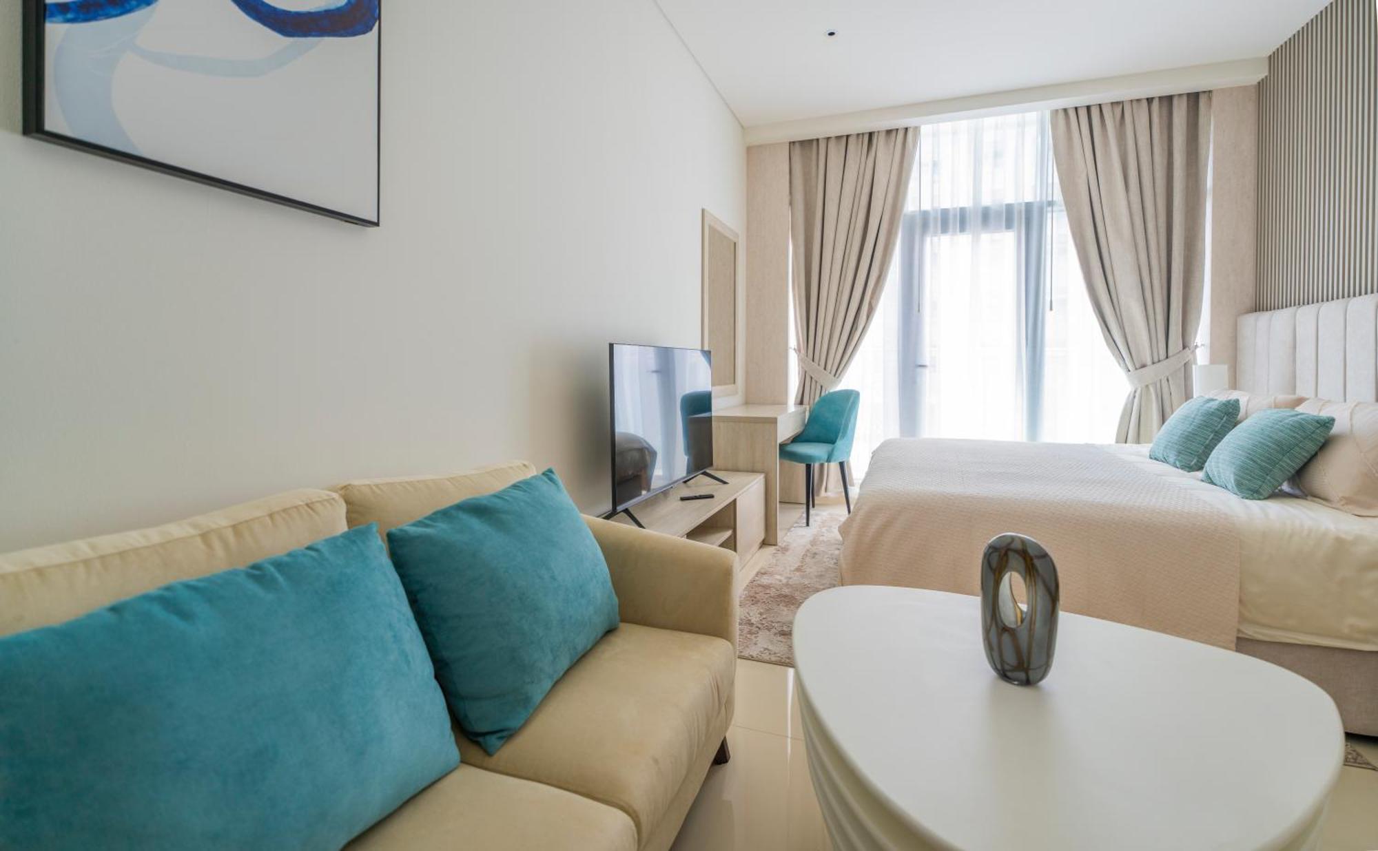 Studio With Pool And Private Beach Access On Palm Jumeirah Dubai Dış mekan fotoğraf