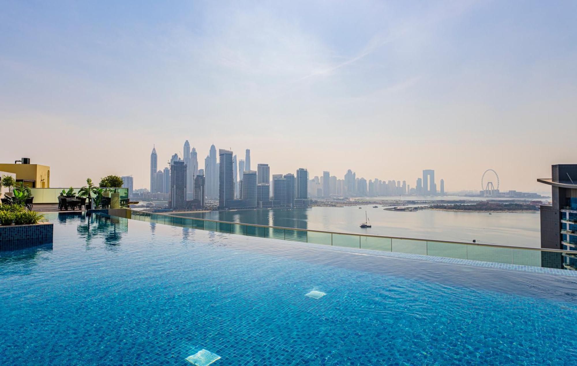 Studio With Pool And Private Beach Access On Palm Jumeirah Dubai Dış mekan fotoğraf